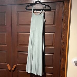 Pact Sage Green Double-Strap Maxi Dress